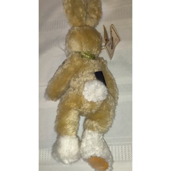 Boyds Bear Bunny Plush Stuffed Animal Hopper Q Buns Fully Jointed Has tags 12" - Picture 3 of 12